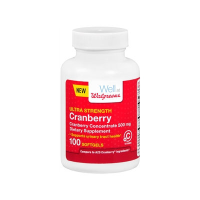 Walgreens Cranberry Ultra Strength With Vitamin C Softgels, 100 ea
