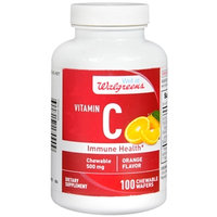Walgreens Vitamin C Immune Health 500mg, Chewable Wafers Orange