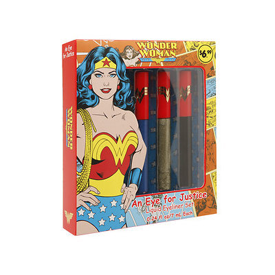 Wonder Woman An Eye for Justice Liquid Eyeliner Set, 3 pcs, 1 ea