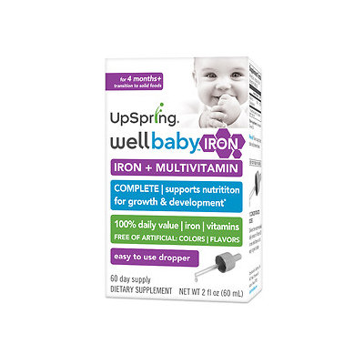 UpSpring Wellbaby Mutlivitamin + Iron, 2 oz