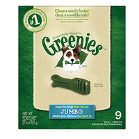 Greenies Dog Dental Chew Treats Jumbo 27oz 9ct