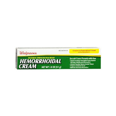 Walgreens Hemorrhoidal Pain Relief Cream, 1.8 oz