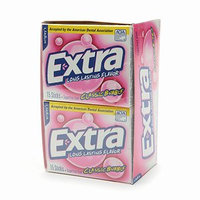 Extra Sugarfree Gum, Classic Bubble, 10 ea