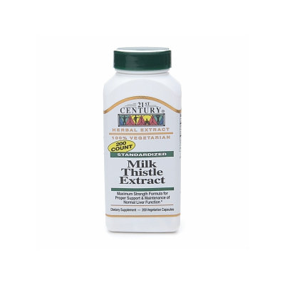 21st Century Milk Thistle Extract, Vegetarian Capsules