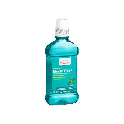Walgreens Mouthwash, Mint, 16.9 oz