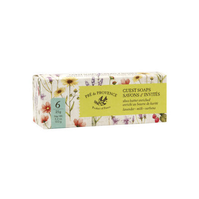 Pre de Provence Guest Soaps Gift Box, Assorted, 6 ea