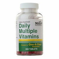Mason Natural Daily Multiple Vitamins, Tablets, 365 ea