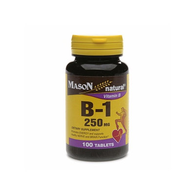 Mason Natural Vitamin B-1, 250mg, Tablets