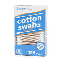 drugstore.com Cotton Swabs, Wood Sticks, 125 ea