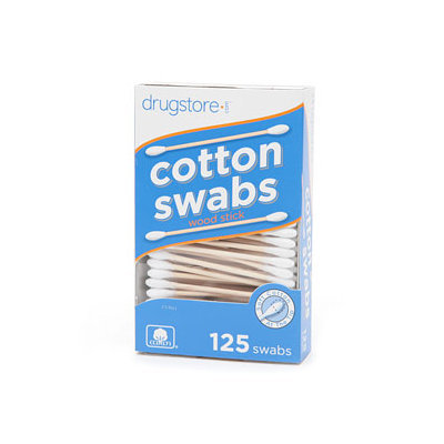 drugstore.com Cotton Swabs, Wood Sticks, 125 ea