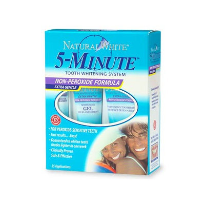 Natural White 5-Minute Tooth Whitening System, Non-Peroxide Formula