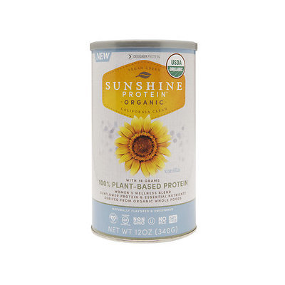 Designer Whey Sunshine Protein Organic, Vanilla, 12 oz