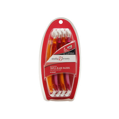 Studio 35 Beauty Women's Triple Blade Disposable Razors, 8 ea