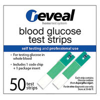 reveal Blood Glucose Test Strips, 50 ea