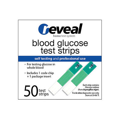 reveal Blood Glucose Test Strips, 50 ea