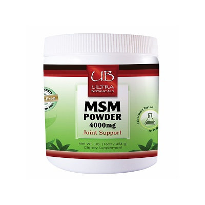 Ultra Botanicals - MSM Powder Joint Support - 1 lb.