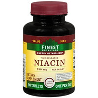 Finest Nutrition Time-Released Niacin 250mg, Tablets, 90 ea