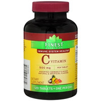 Finest Nutrition Vitamin C 500mg, Chewable Tablets Assorted