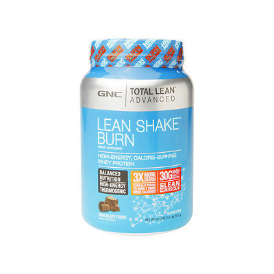 GNC Total Lean Advanced Lean Shake Burn, Chocolate Fudge, 26.7 oz