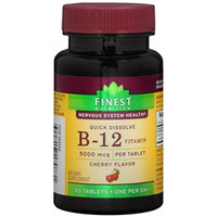Finest Nutrition B12 5000mcg, Quick Dissolve Tablets Cherry