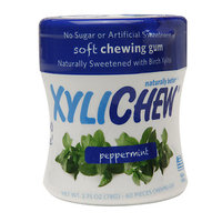 Xylichew Soft Chewing Gum Sweetened with Birch Xylitol Canister Packs, Peppermint