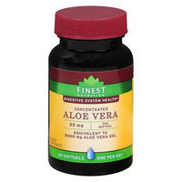 Finest Nutrition Aloe Vera 25 mg Softgels, 60 ea
