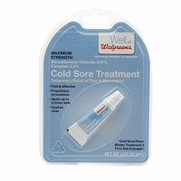 Walgreens Cold Sore Treatment, .07 oz