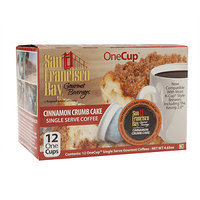 San Francisco Bay Gourmet Coffee OneCup Single Serve Coffees, Cinnamon Crumb Cake, 12 ea