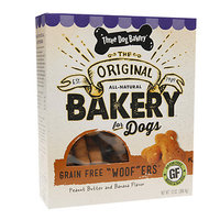 Three Dog Bakery Grain Free Woofers, Peanut & Banana, 13 oz