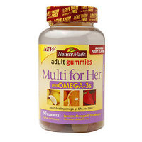 Nature Made Multi for Her Plus Omega-3s Lemon, Orange & Strawberry