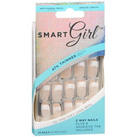 Smart Girl 2 Way Nails, SG02 French Tip, Medium Length, 24 ea