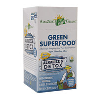 Amazing Grass Green SuperFood Alkalize & Detox 15 Packets - Vegan