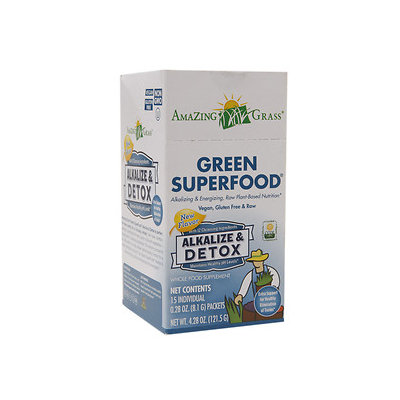 Amazing Grass Green SuperFood Alkalize & Detox 15 Packets - Vegan