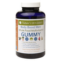 Natures Dynamics Nature's Dynamics - Body Boost Men Organic Multivitamin Whole Food Gummy Natural Orange - 60 Gummies
