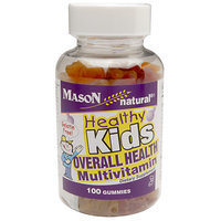 Healthy Kids Overall Health Multivitamin & Minerals, 100 Gummies, Mason Natural