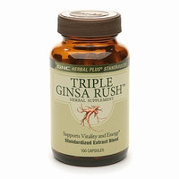 GNC Herbal Plus Triple Ginsa Rush, Capsules, 100 ea