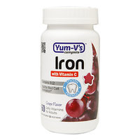 Yum-V's Complete Iron with Vitamin C Adult Jellies, Grape, 60 ea