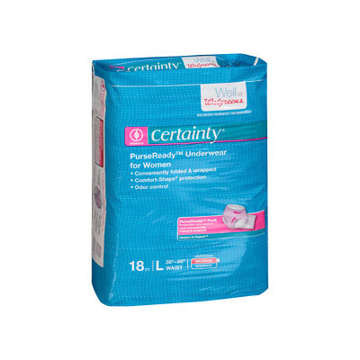 Walgreens Certainty Underwear, Maximum Protection, Large, 18 ea