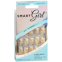Smart Girl 2 Way Nails, SG04 Gold Chains, Medium Length, 24 ea