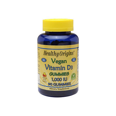 Healthy Origins Vitamin D3 1,000 IU, Vegan Gummies, 90 ea