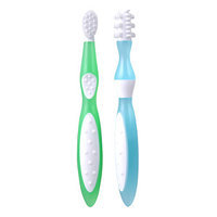 Kidsme First Toothbrush Set, Blue and Green, 1 ea