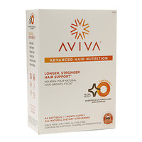 Aviva Hair - Advanced Hair Nutrition 30 Day Supply - 64 Softgels