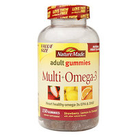 Nature Made Multi + Omega-3 Strawberry Lemon & Orange 150 Gummies