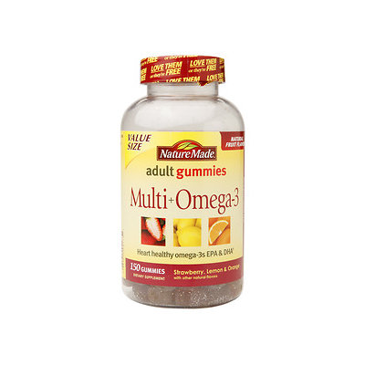 Nature Made Multi + Omega-3 Strawberry Lemon & Orange 150 Gummies