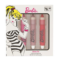 Barbie Shine On Lip Crayon Set, Assorted, 3 Piece, 1 ea