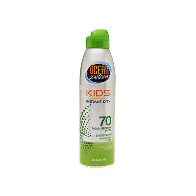 Ocean Potion Suncare Kid Instant Dry Sunscreen Spray, SPF 70, 6 oz