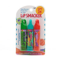 Lip Smacker Lip Balm, SPF 24, Assort Fruit Flavors - Pack of 3