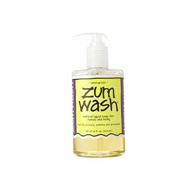 Zum Wash Natural Liquid Soap for Hands & Body, Lemongrass, 8 oz