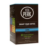 VitaPerk - Vitamin and Mineral Coffee Boost Vanilla - 30 Packets