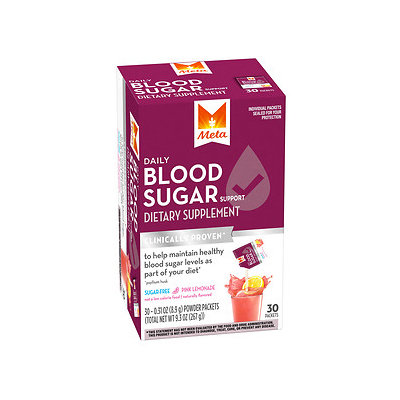 Meta Blood Sugar, Powder Packets, Pink Lemonade, 9.3 oz